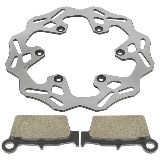 Rear Brake Disc Rotor W / Brake Pad Fits Yamaha YZ125 YZ250 YZ450F 2003 - 2025