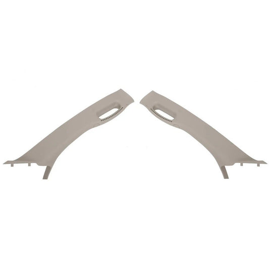 Beige Pair Pull Grab Handle A Pillar Windshield Post Trim For 02 03-10 Dodge Ram