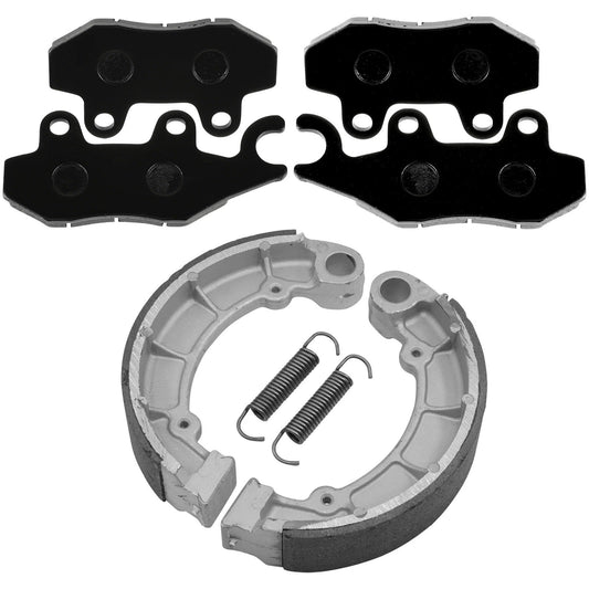 Front Brake Pads & Rear Shoes for Kawasaki KLF400 Bayou 400 4X4 1993-1999