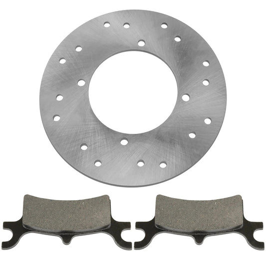 Rear Brake Disc Rotor W/ Pads for Polaris Sportsman 500 450 2003 2004 2005 2006
