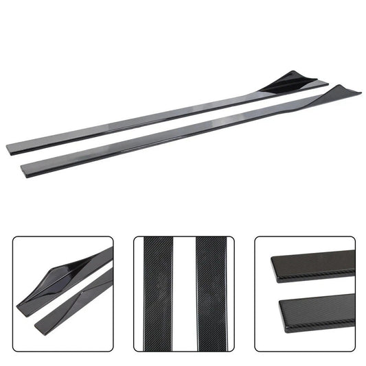 75″ Carbon Style Side Skirt Extension Body Splitter For 97-04 Chevy C5 Corvette