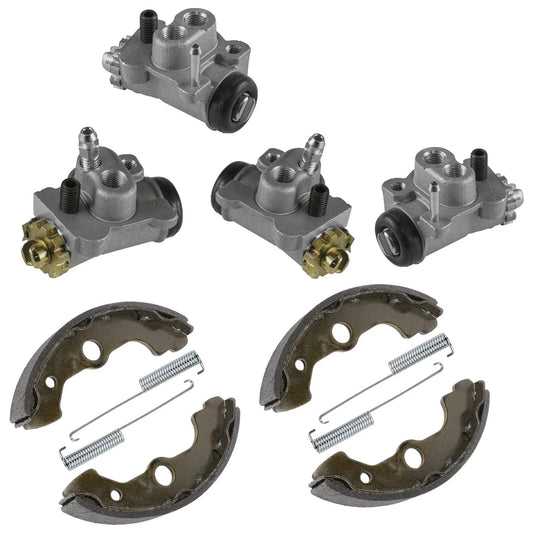 Front L/R Brake Cylinder & Shoe For Honda Fourtrax 300 TRX300FW 4x4 1988-2000