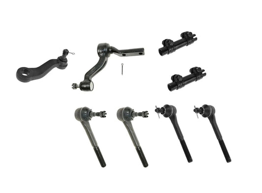 Front Tie Rod End Adjusting Sleeve Pitman Idler Arm Steering Kit Set 8pc 4WD New