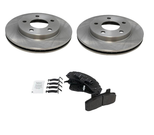 Front Metallic Disc Brake Pads & Rotors Kit for Buick Chevy Olds Pontiac