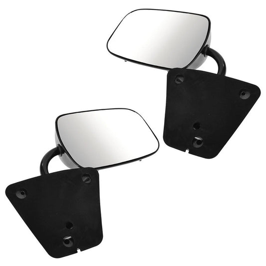 Mirror Manual Black 3 Bolt Mount LH Driver RH Passenger Pair for Chevy GMC