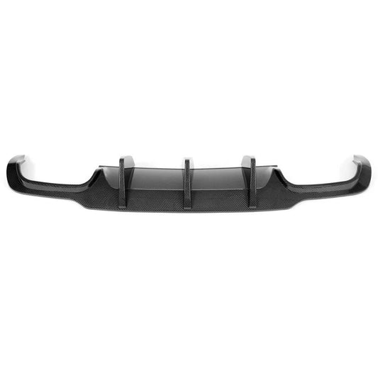 For Mercedes W204 C63 AMG 2012-2014 Rear Diffuser Bumper Lip Carbon Fiber Look