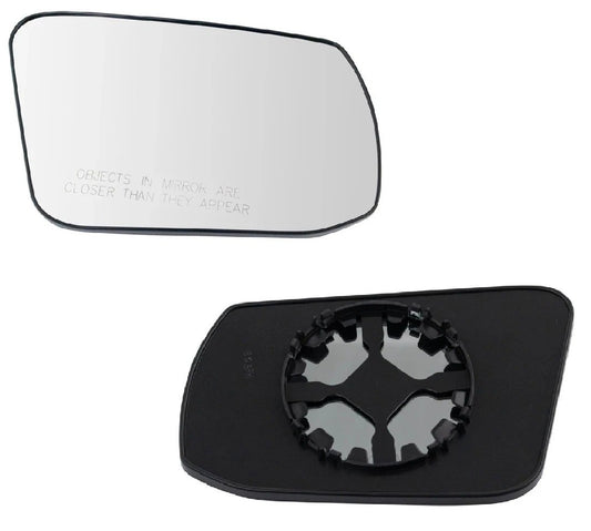 Exterior Non-Heated Mirror Glass w/ Backing Plate RH Passenger Side for Nissan