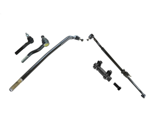 Front Tie Rod End Drag Link Adjuster Steering Kit Set 6pc for 07-18 Wrangler JK