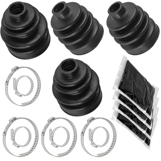 2 Front Axle Inner Outer CV Boot Kit for Yamaha Wolverine 450 YFM450Fx 4X4 06-10