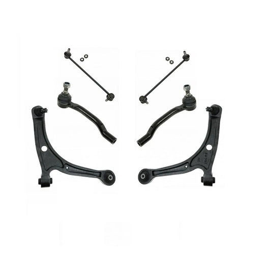 Front Control Arm Ball Joint Sway Bar Link Tie Rod Steering Suspension Kit 6pc