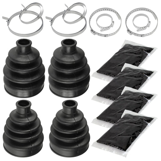 2 Front Axle Outer And Inner CV Boot Kit for Can-Am Commander 1000 4X4 2011 2012