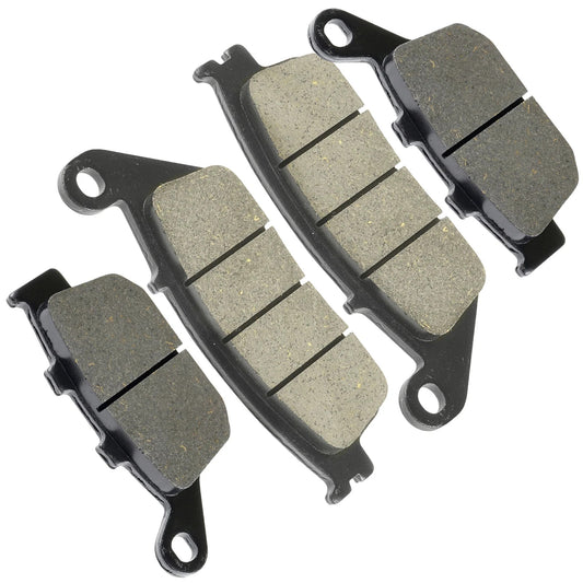 Caltric Front and Rear Brake Pads for Honda CBR500R CBR500RA ABS 2013-2024