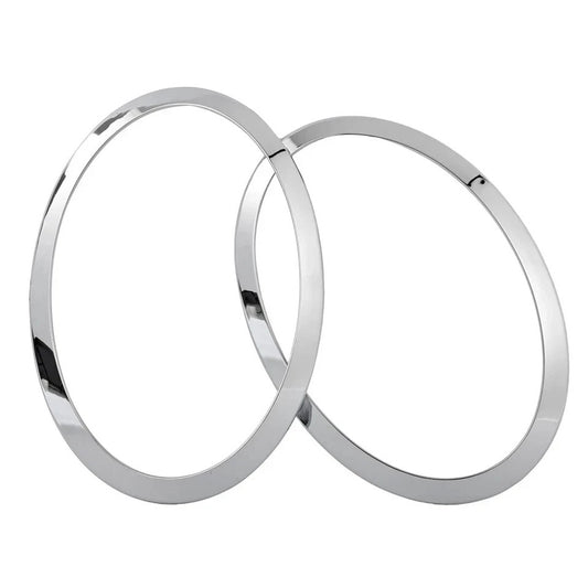 For 2014-2021 Mini Cooper S F55 F56 F57 Chrome Headlight Ring Bezel Cover Trim