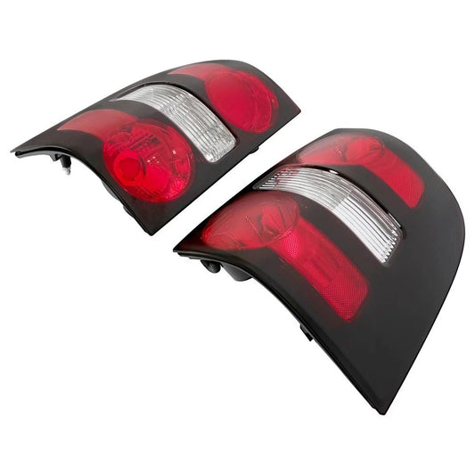 2Pcs New Halogen Tail Lights Lamps Fit 2006-2010 Ford Explorer Clear & Red Lens
