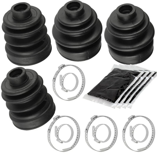 2 Rear Axle Inner Outer CV Boot Kit for Yamaha Rhino 660 YXR660F 4WD 2005-2007