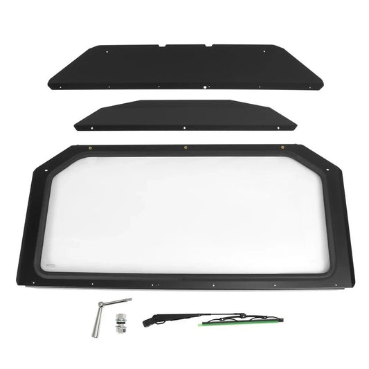 Front Glass Windshield w/ Wiper For 2017+ Can-Am Maverick X3 DS/RC ATV/UTV