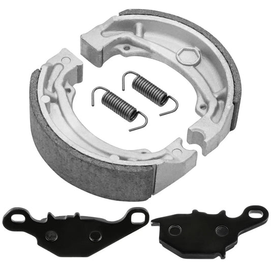 Front Brake Pads and Rear Brake Shoes for Suzuki DR-Z125L DRZ125L 2003-2019