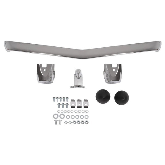 For 1959 Chevy Impala/Bel Air Front Chrome Bumper Grille Guard w/Rubber Bullets