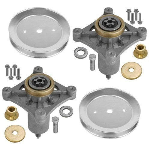 46" Deck Spindle & Pulley for Poulan 175A46 960420153 960420157 Pro 21546446