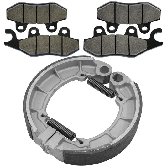 for Kawasaki KLF300 Bayou 300 4X4 1989-2004 Front Brake Pads / Rear Brake Shoes