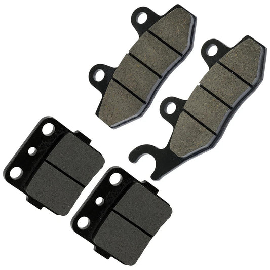 Caltric Front and Rear Brake Pads for Kawasaki KLX140 KLX140L 2008-2024