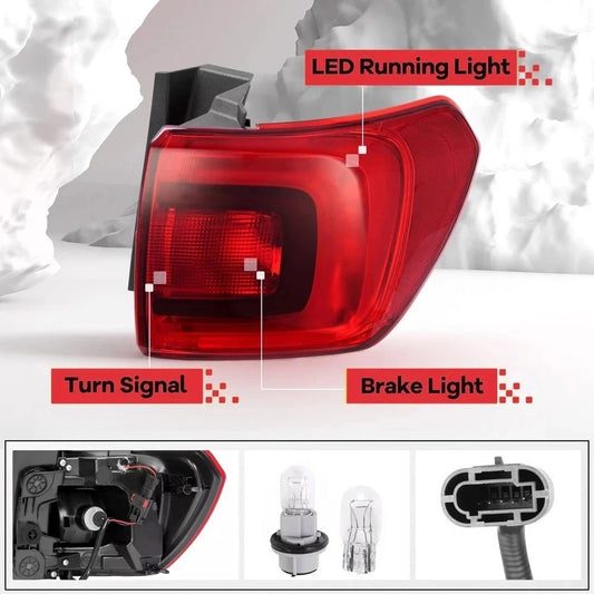 RH Side LED Halogen Fit For GMC Acadia 2017 2018 2019 Tail Light Assembly Lamp