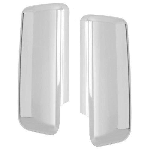 For Peterbilt 567 587 Door Mirror Cover Caps Pair Right and Left Side Chrome