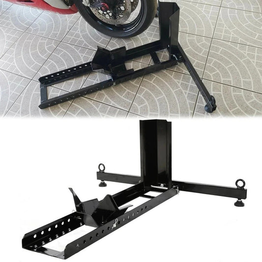 Adjustable Motorcycle Wheel Chock Stand Upright Support Tire Chock 15"-22" Wheel