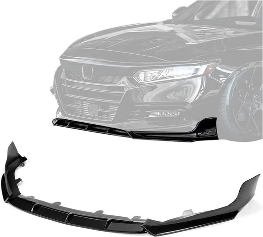 Front Bumper Lip Splitter YF Style Glossy Black For 2018 2019 2020 Honda Accord