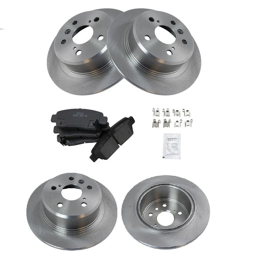 Rear Brake Pad & Rotor Kit Brake Rotor For 1995-1999 Toyota Avalon