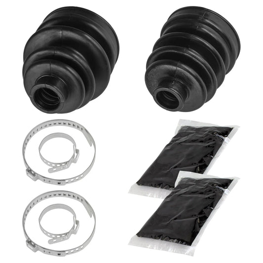 Front Axle Inner Outer CV Boot Kit for Yamaha Big Bear 350 YFM350FW 4WD 1997-99