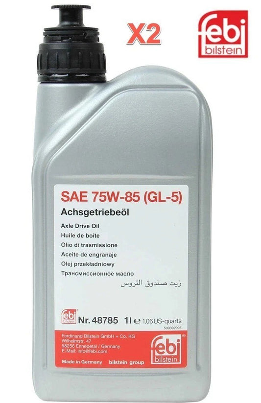 2 Liter Hypoid Differential Oil FEBI SAE 75W85 for MB 235.7 235.74 239.71 239.72