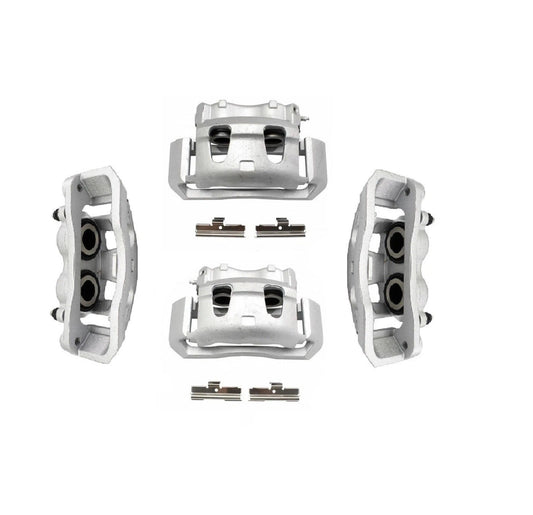 New Front Disc Brake Caliper with Bracket & Hardware Pair for Ford Truck Van