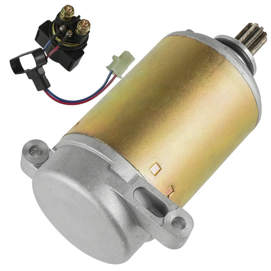 Starter & Relay Solenoid for Yamaha Big Bear 350 YFM350FW 4X4 1997 1998 1999