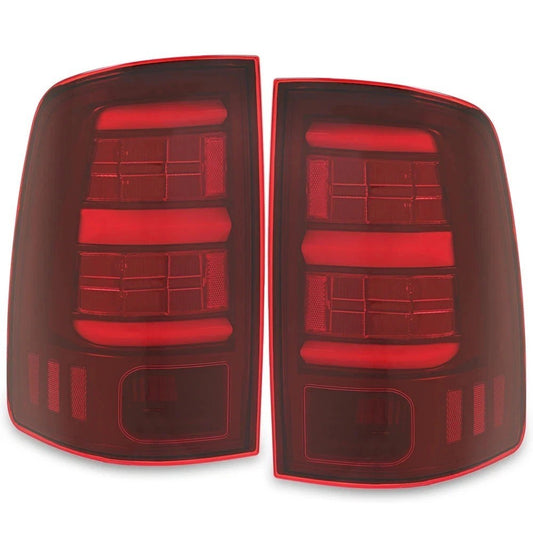 For 2009-2018 Dodge Ram 1500 10-18 Ram 2500 3500 Red LED Tail Lights Lamps