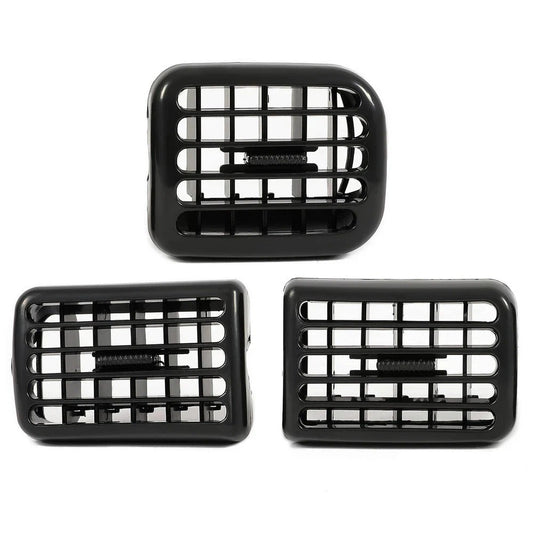 Fit For 98-02 Dodge Ram 1500 2500 3500 3Pcs A/C Air Heater Dash Bezel Vents