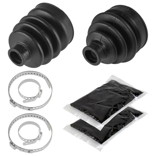 Front Axle Inner Outer CV Boot Kit for Kawasaki Mule 2510 KAF620A 4X4 2000
