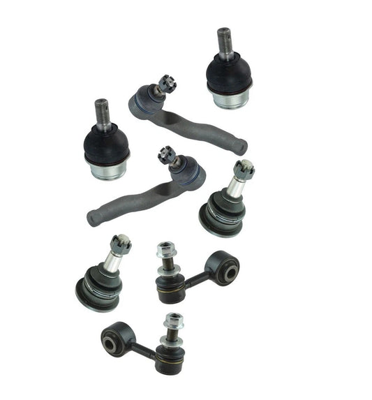 Front Ball Joint Tie Rod End Sway Bar Link Steering Suspension Kit Set 8pc New