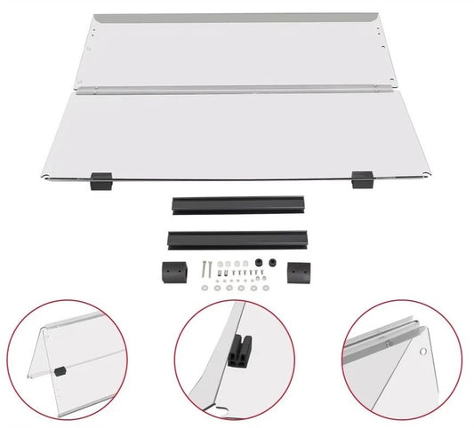 For Yamaha G29 Drive 2007-2016 Clear Folding Golf Cart Windshield Windscreen
