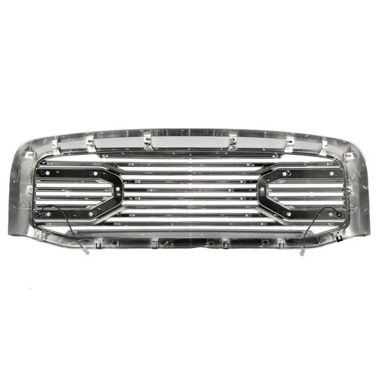 For 06-09 Dodge RAM 2500 3500 1500 Front Hood Chrome Big Horn Grille+Shell+Light