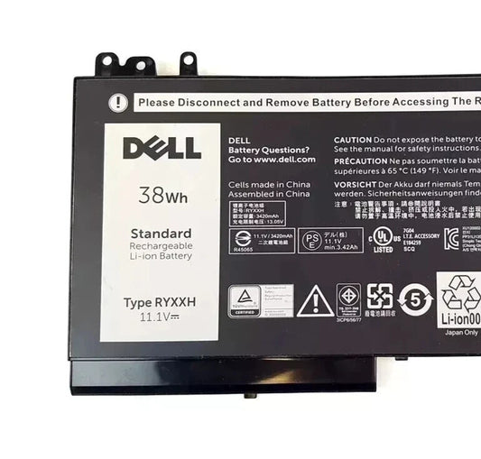 NEW Genuine 38WH RYXXH Battery For Dell Latitude 11 3150 3160 5000 E5250 E5450