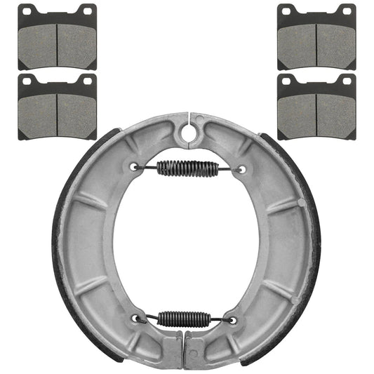 Front Brake Pads & Rear Shoes for Yamaha XV1100 XV1100S Virago 1100 1986-1999