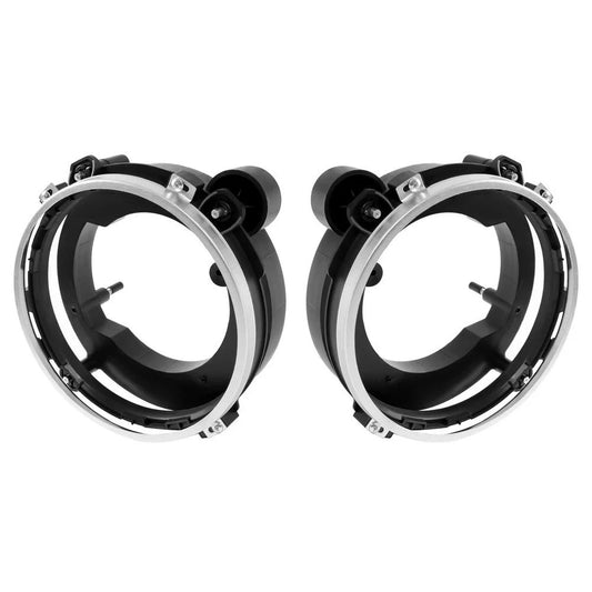 HECASA Headlight Bulb Brackets Buckets For Jeep Wrangler 1997-06 # 110383 110384