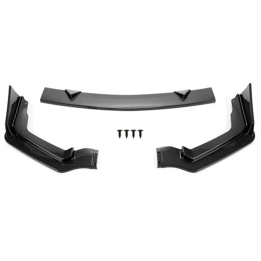 Front Bumper Lip Spoiler Splitter For Infiniti Q50 Sport 2014-2017 Carbon Fiber