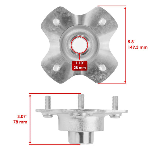 Rear Right Axle Wheel Hub for Honda TRX420FA1 TRX420FA2 Rancher 420 2014 - 2024