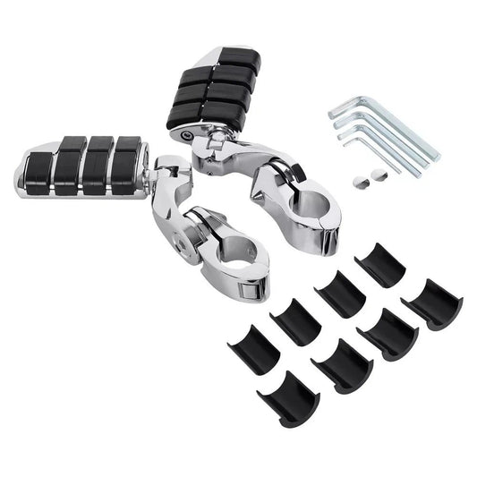 Highway Foot Pegs Pedals For Harley Davidson Road King Street Glide 1-1/4" Bars