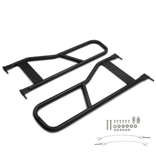 HECASA Pair Steel Tubular Half Door Tube Door For Jeep Wrangler TJ YJ 1987-2006