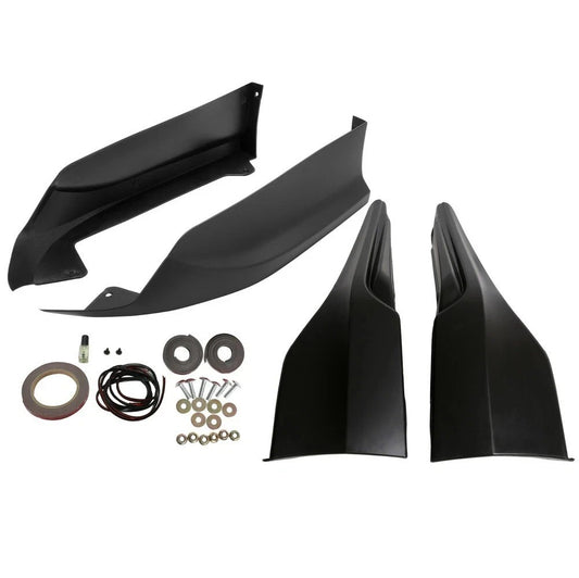 4PCS Front + Rear Bumper Lip Splitter For 2016-2017 Honda Accord Sedan 4DR