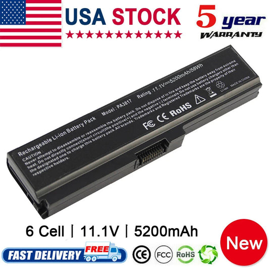 Laptop Battery for Toshiba Satellite PA3817U-1BRS C645 C650 C655 C660 C670 C675