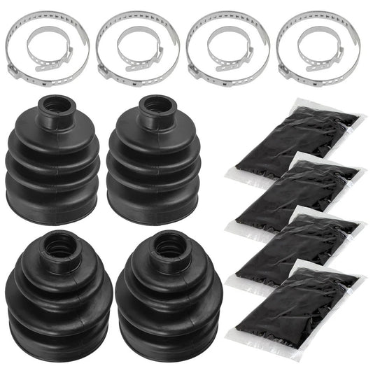 2 Front Axle Inner Outer CV Boot Kit for Yamaha Big Bear 350 YFM350FW 4X4 87-97